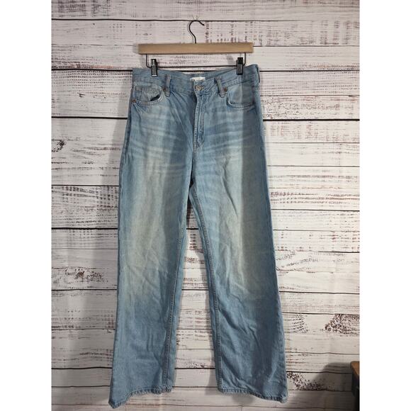 Zara Women's Jeans Size 6 US 38 EU 28 MEX Light Wash Straight leg Denim - Picture 1 of 7